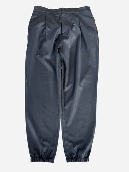 Dior Grey Pleated Wool Jogger Pants