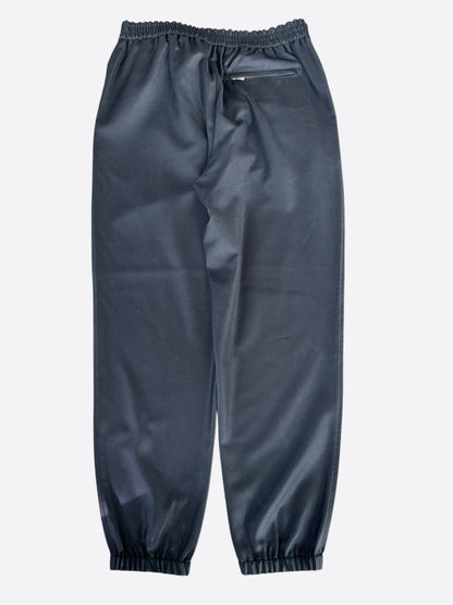 Dior Grey Pleated Wool Jogger Pants