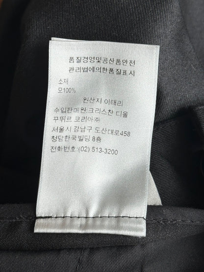 Dior Grey Pleated Wool Jogger Pants
