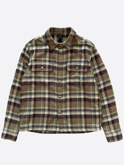 Chrome Hearts Brown Plaid Flannel Jacket