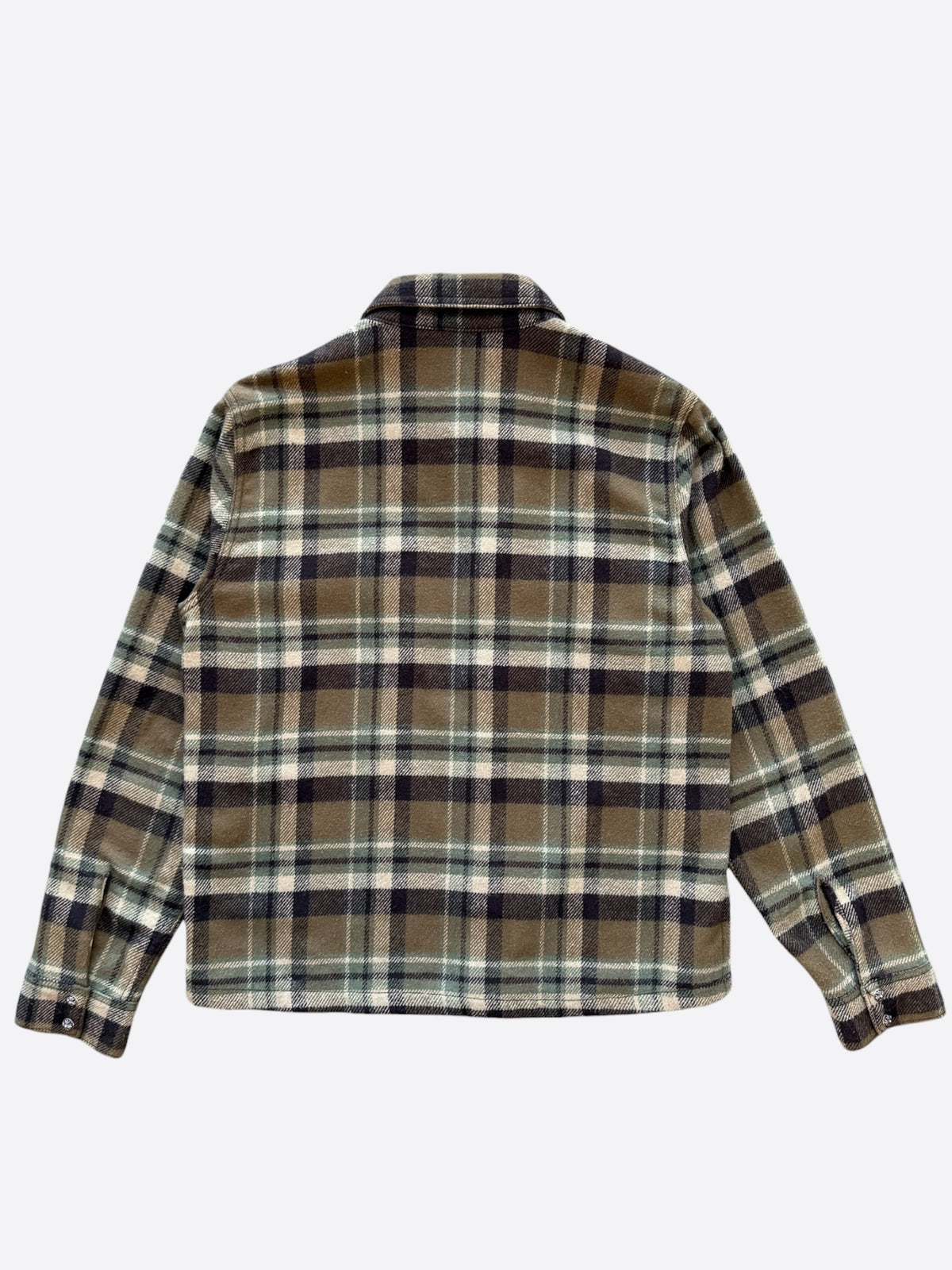 Chrome Hearts Brown Plaid Flannel Jacket