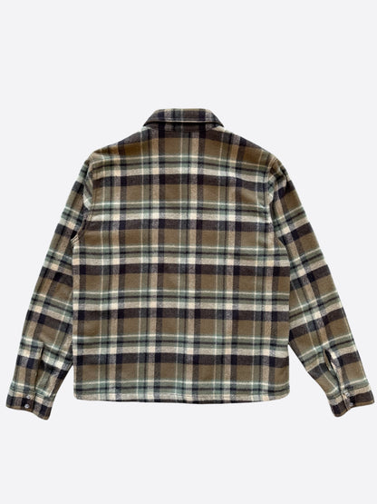 Chrome Hearts Brown Plaid Flannel Jacket