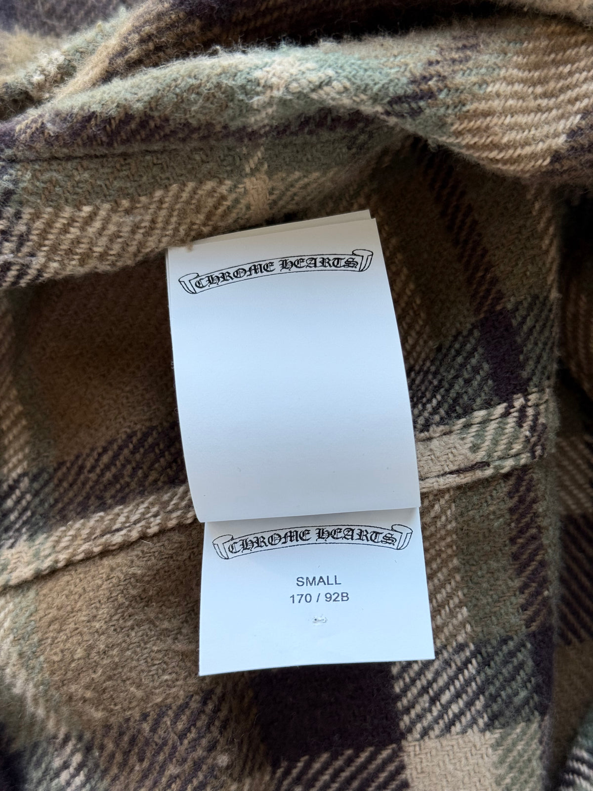 Chrome Hearts Brown Plaid Flannel Jacket