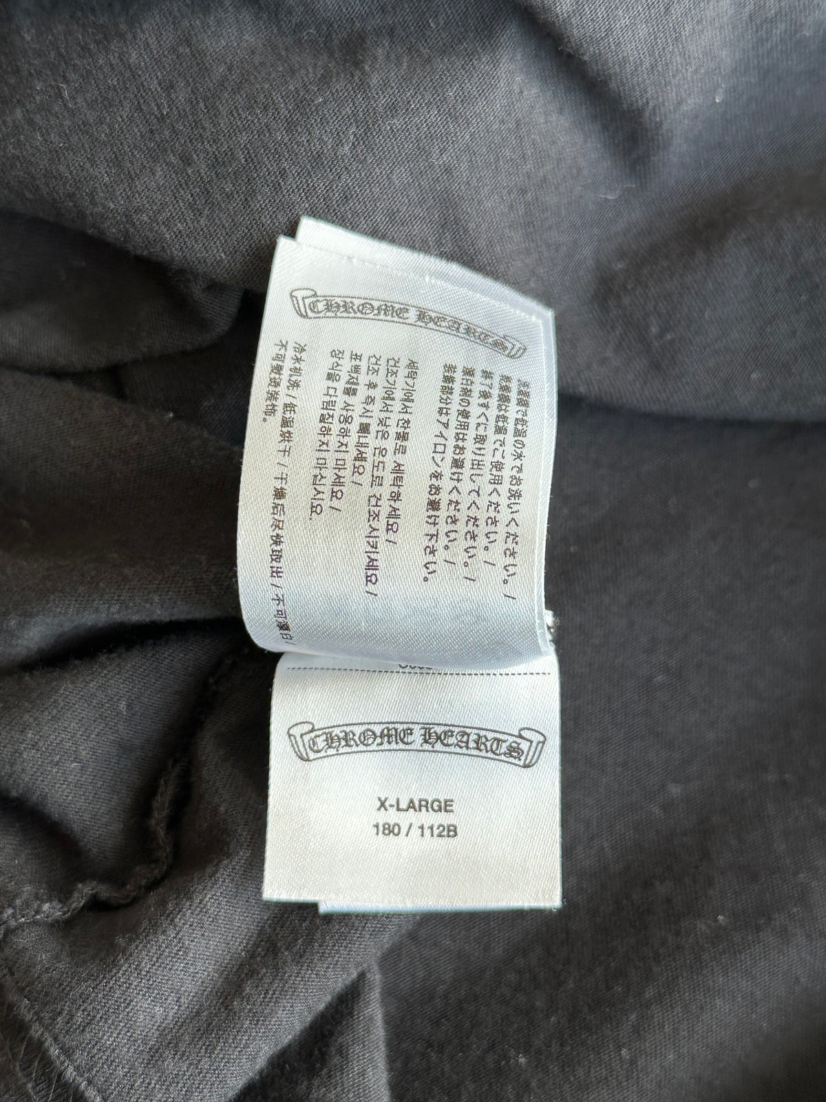 Chrome Hearts Yungblud Black & White Foti Cross Logo T-Shirt