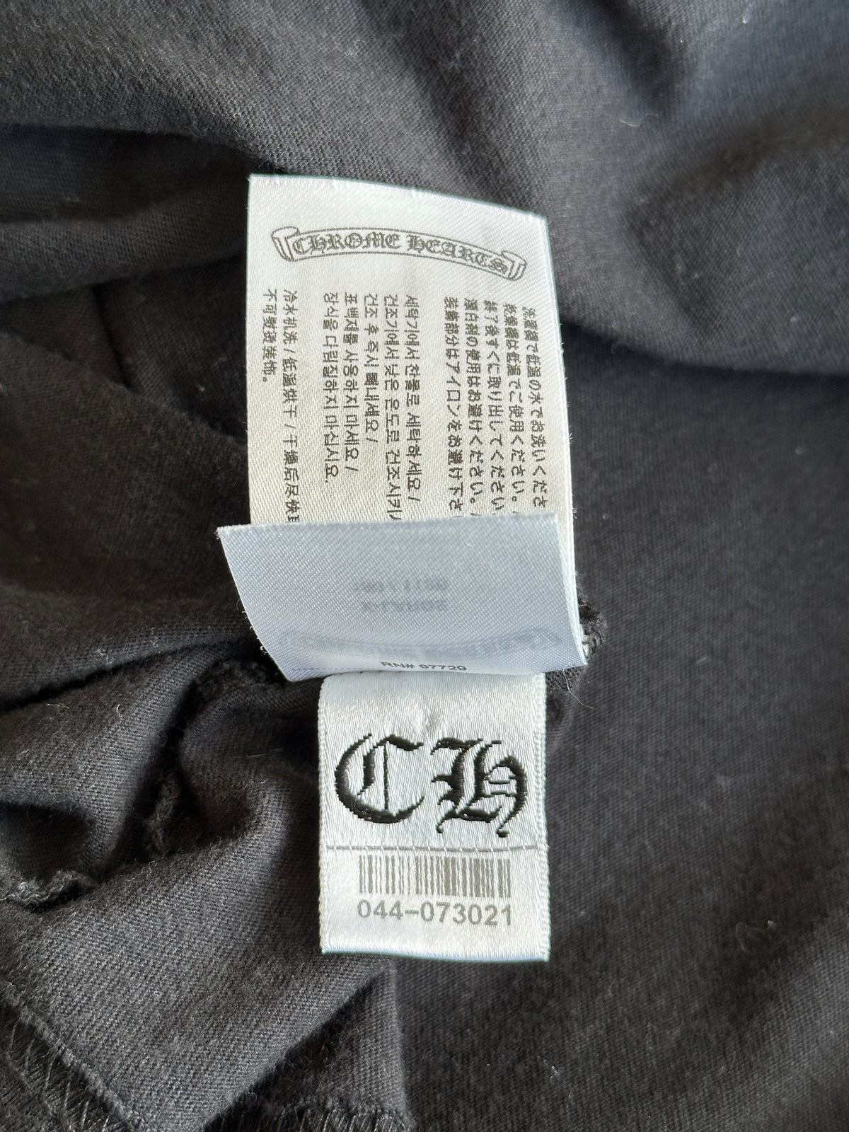 Chrome Hearts Yungblud Black & White Foti Cross Logo T-Shirt