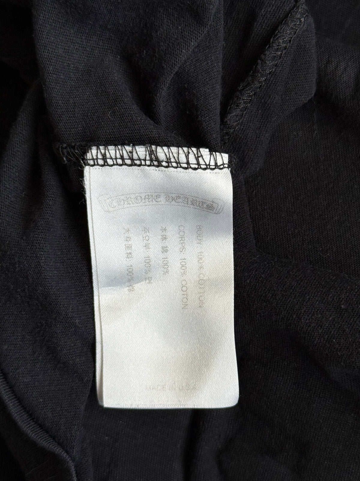 Chrome Hearts Black & Yellow Staff Horseshoe Logo Longsleeve T-Shirt
