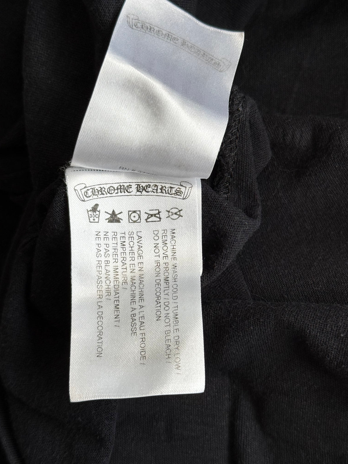 Chrome Hearts Black & Yellow Staff Horseshoe Logo Longsleeve T-Shirt
