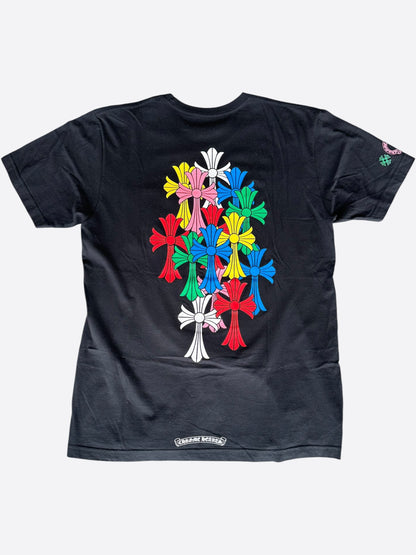 Chrome Hearts Black Multicolor Cross Logo T-Shirt