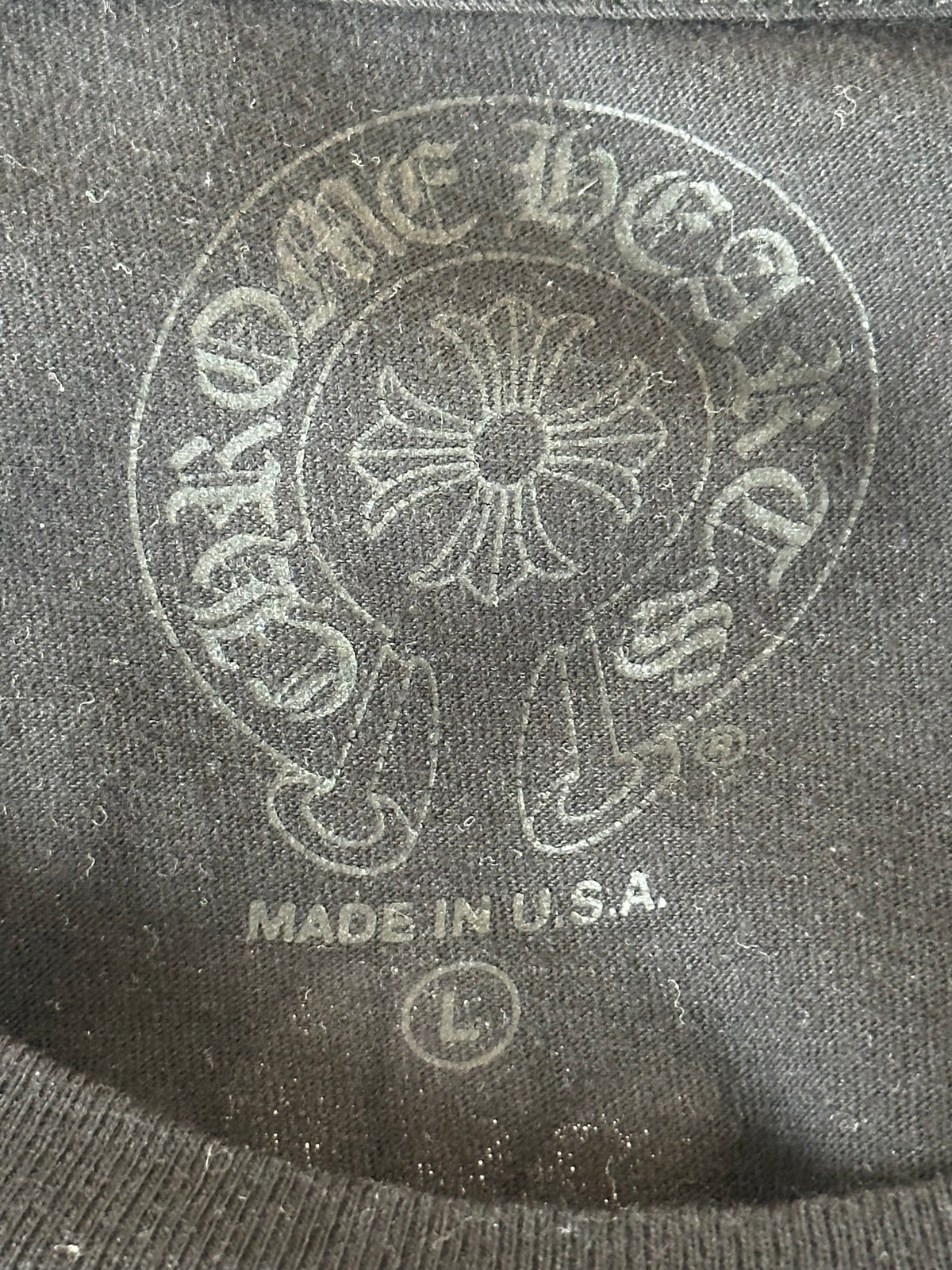 Chrome Hearts Black Multicolor Cross Logo T-Shirt