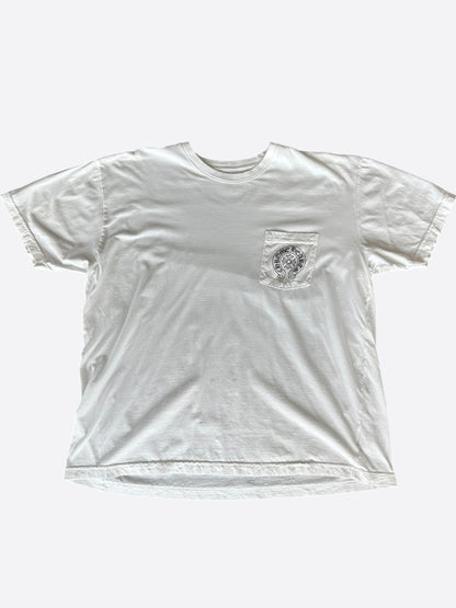 Chrome Hearts White & Black Honolulu Horseshoe Logo T-Shirt