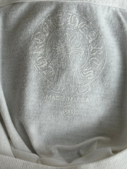 Chrome Hearts White & Black Honolulu Horseshoe Logo T-Shirt