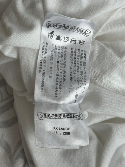 Chrome Hearts White & Black Honolulu Horseshoe Logo T-Shirt