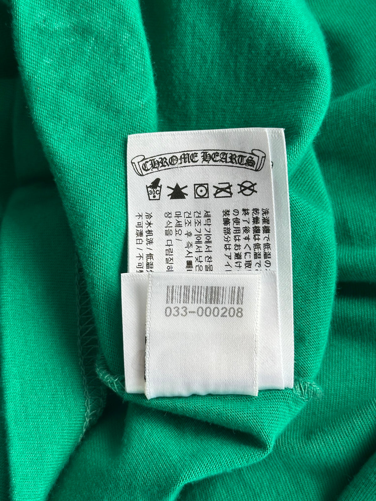 Chrome Hearts Green & Orange Miami Horseshoe Logo Longsleeve T-Shirt