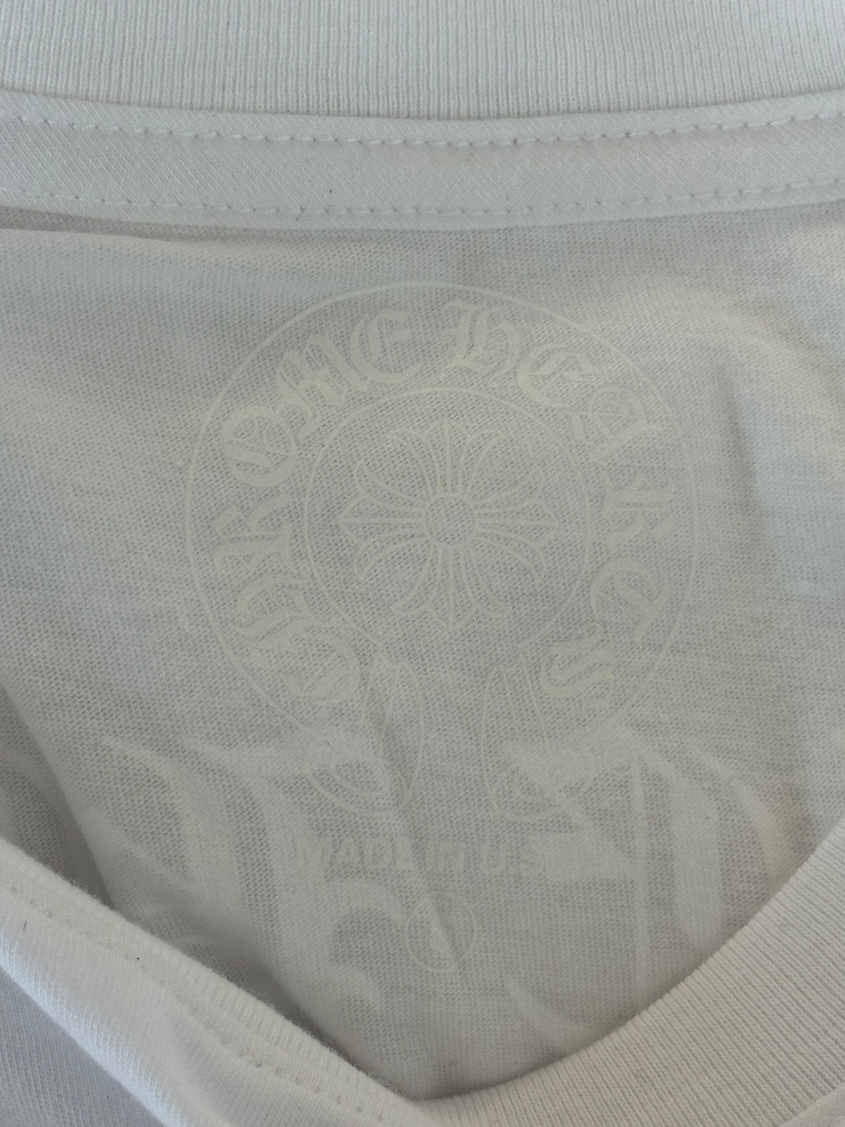 Chrome Hearts White Floral Logo Longsleeve T-Shirt