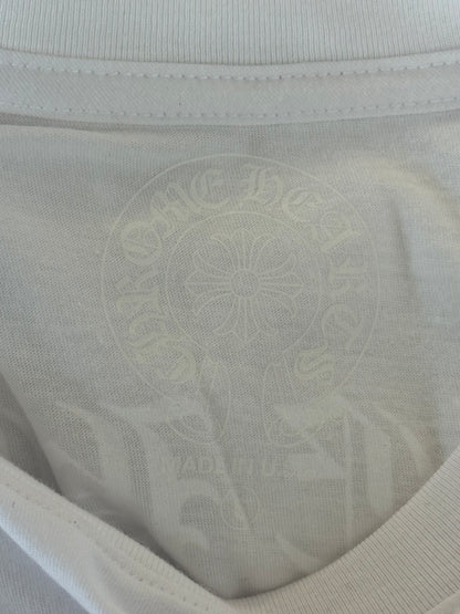 Chrome Hearts White Floral Logo Longsleeve T-Shirt