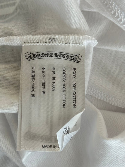 Chrome Hearts White Floral Logo Longsleeve T-Shirt