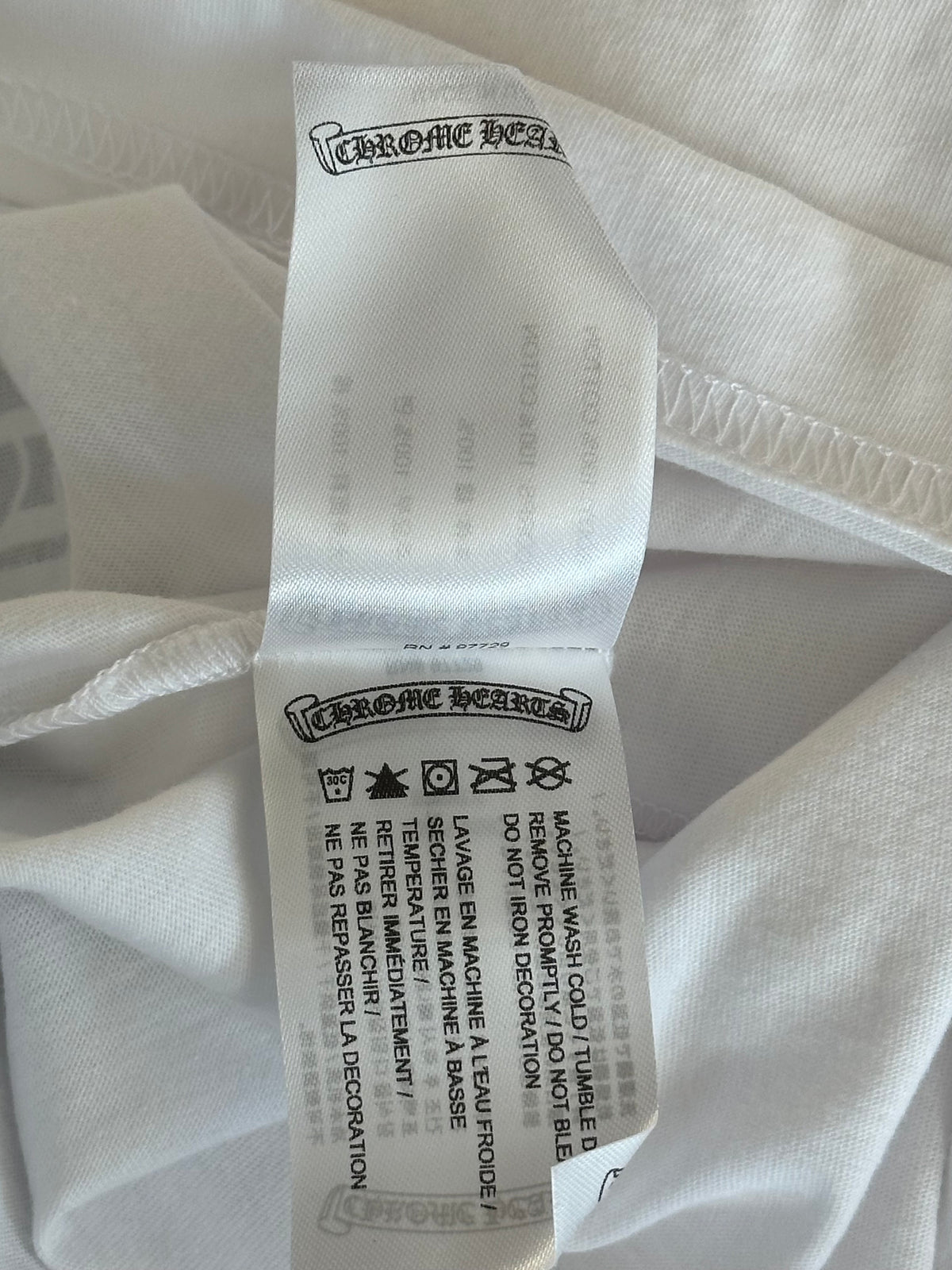 Chrome Hearts White Floral Logo Longsleeve T-Shirt
