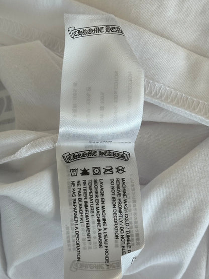Chrome Hearts White Floral Logo Longsleeve T-Shirt