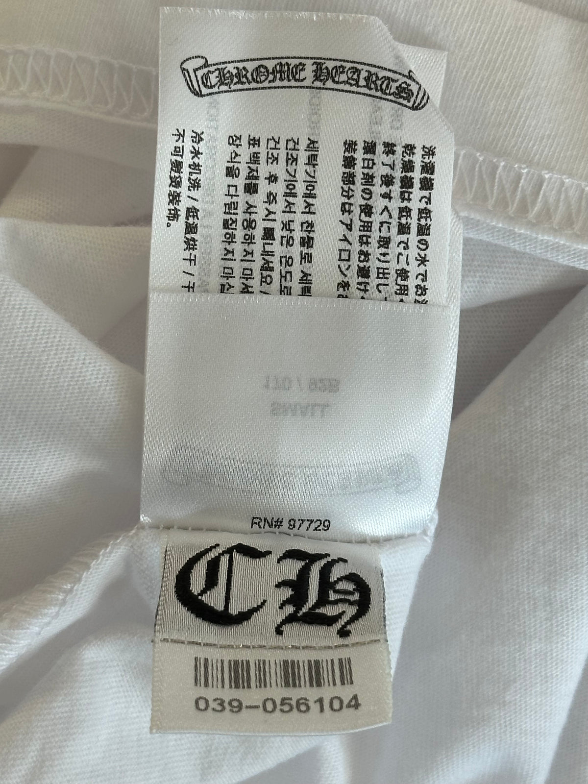 Chrome Hearts White Floral Logo Longsleeve T-Shirt