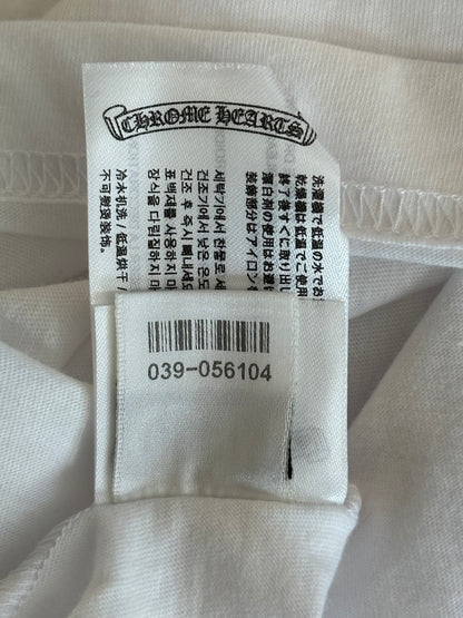 Chrome Hearts White Floral Logo Longsleeve T-Shirt