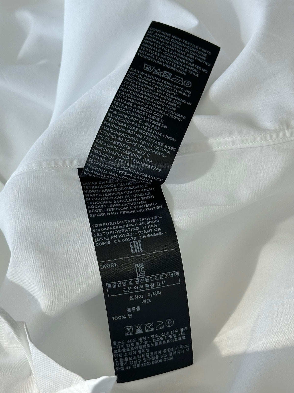 Tom Ford White Button Up Shirt