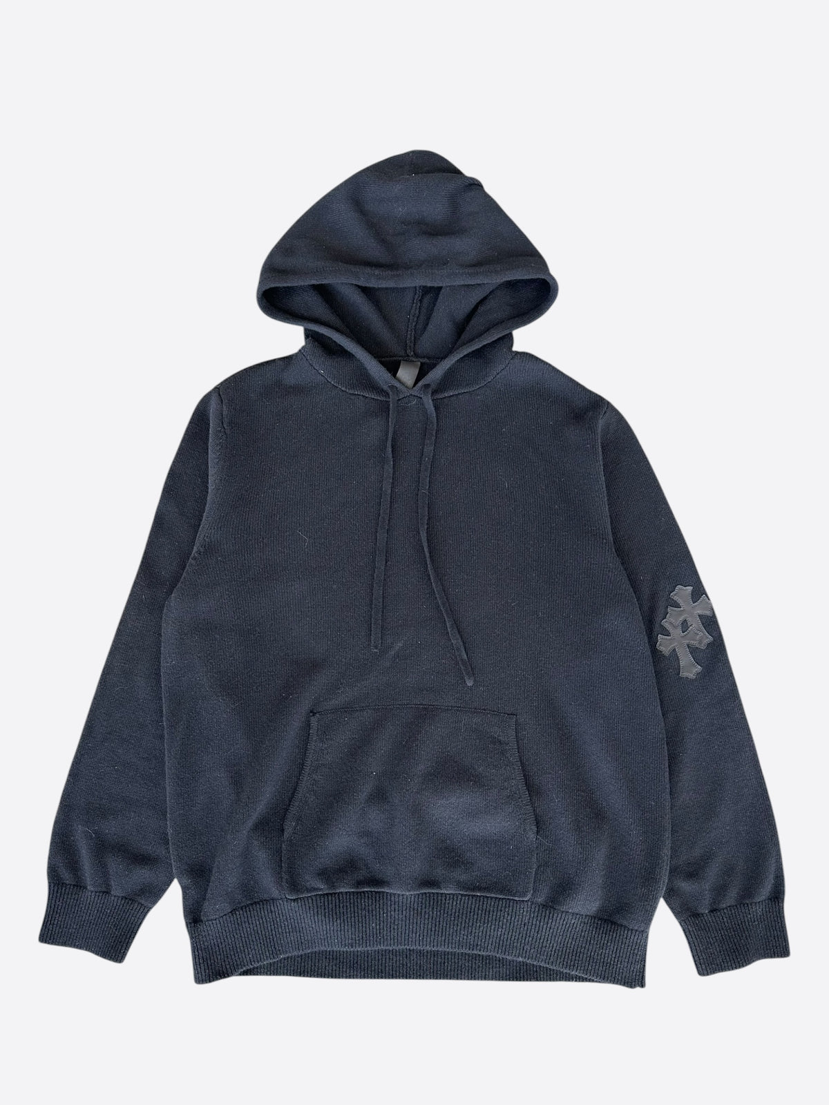 Chrome Hearts Black Cross Patch Cashmere Hoodie
