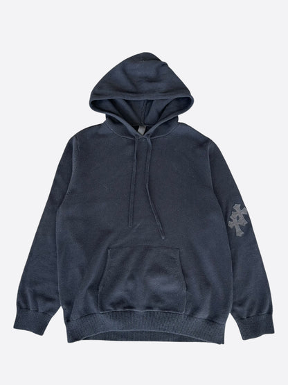 Chrome Hearts Black Cross Patch Cashmere Hoodie