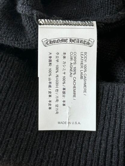 Chrome Hearts Black Cross Patch Cashmere Hoodie