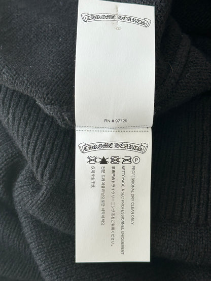 Chrome Hearts Black Cross Patch Cashmere Hoodie