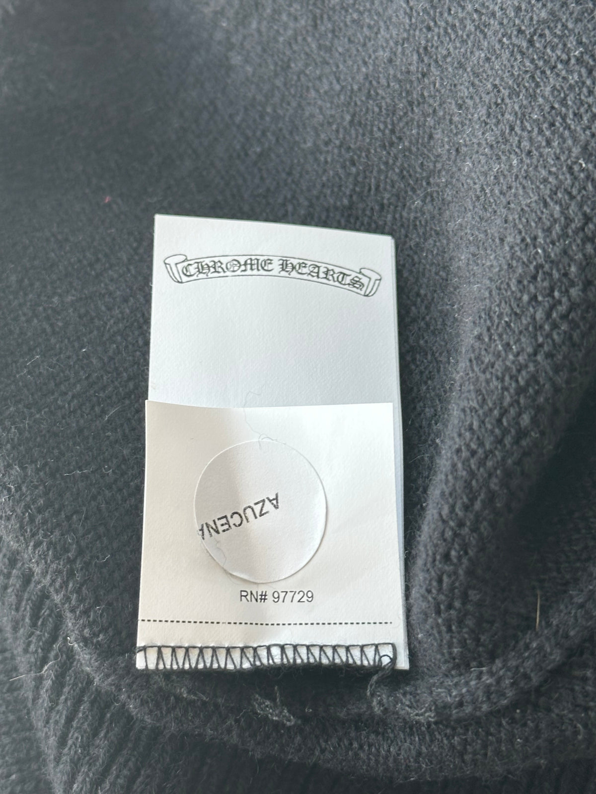 Chrome Hearts Black Cross Patch Cashmere Hoodie