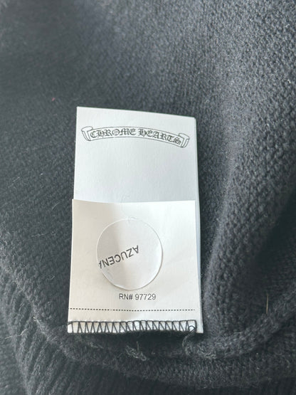 Chrome Hearts Black Cross Patch Cashmere Hoodie