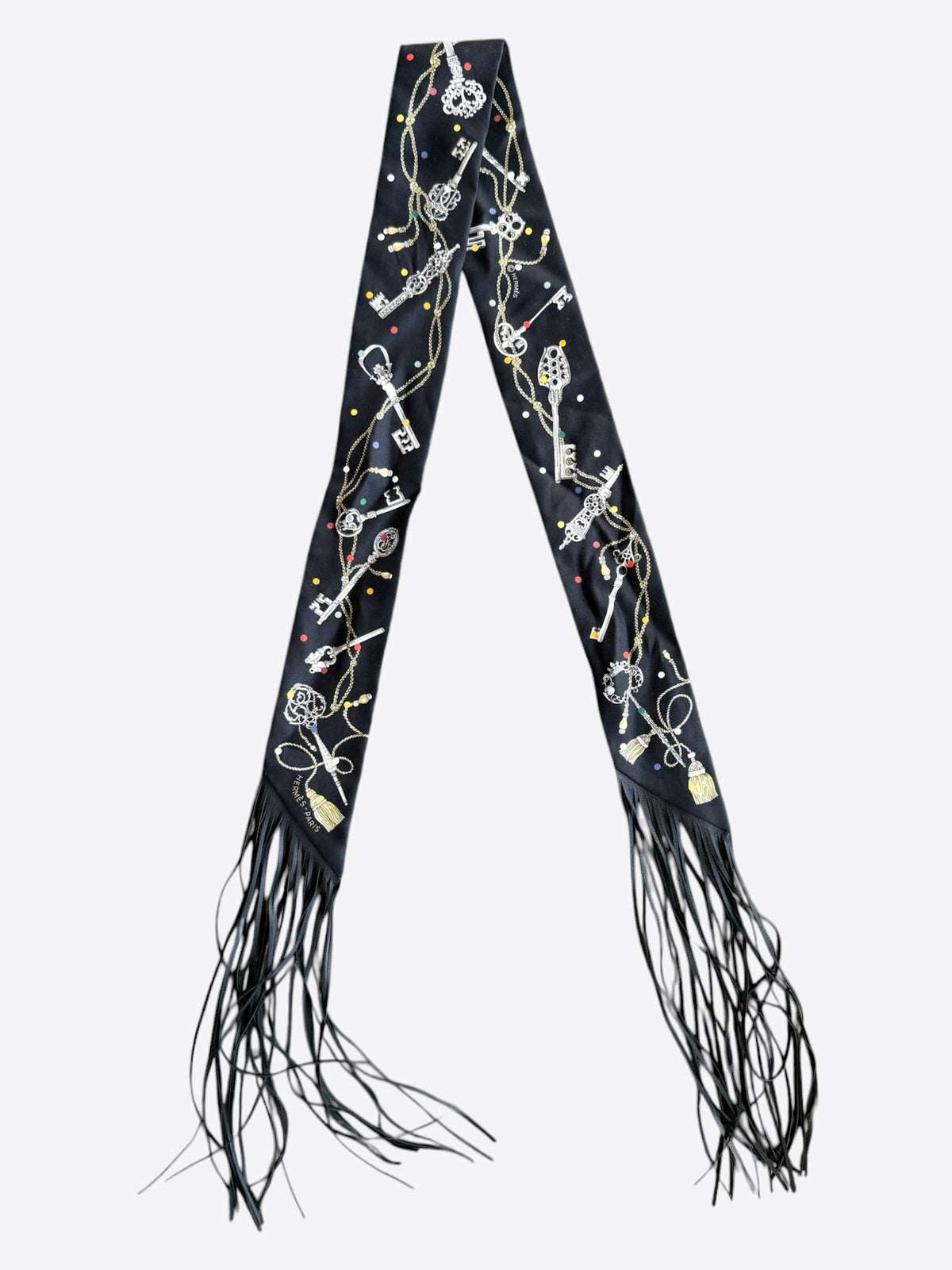 Hermes Black Les Cles A Pois Twilly