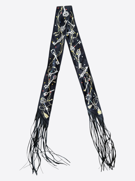 Hermes Black Les Cles A Pois Twilly