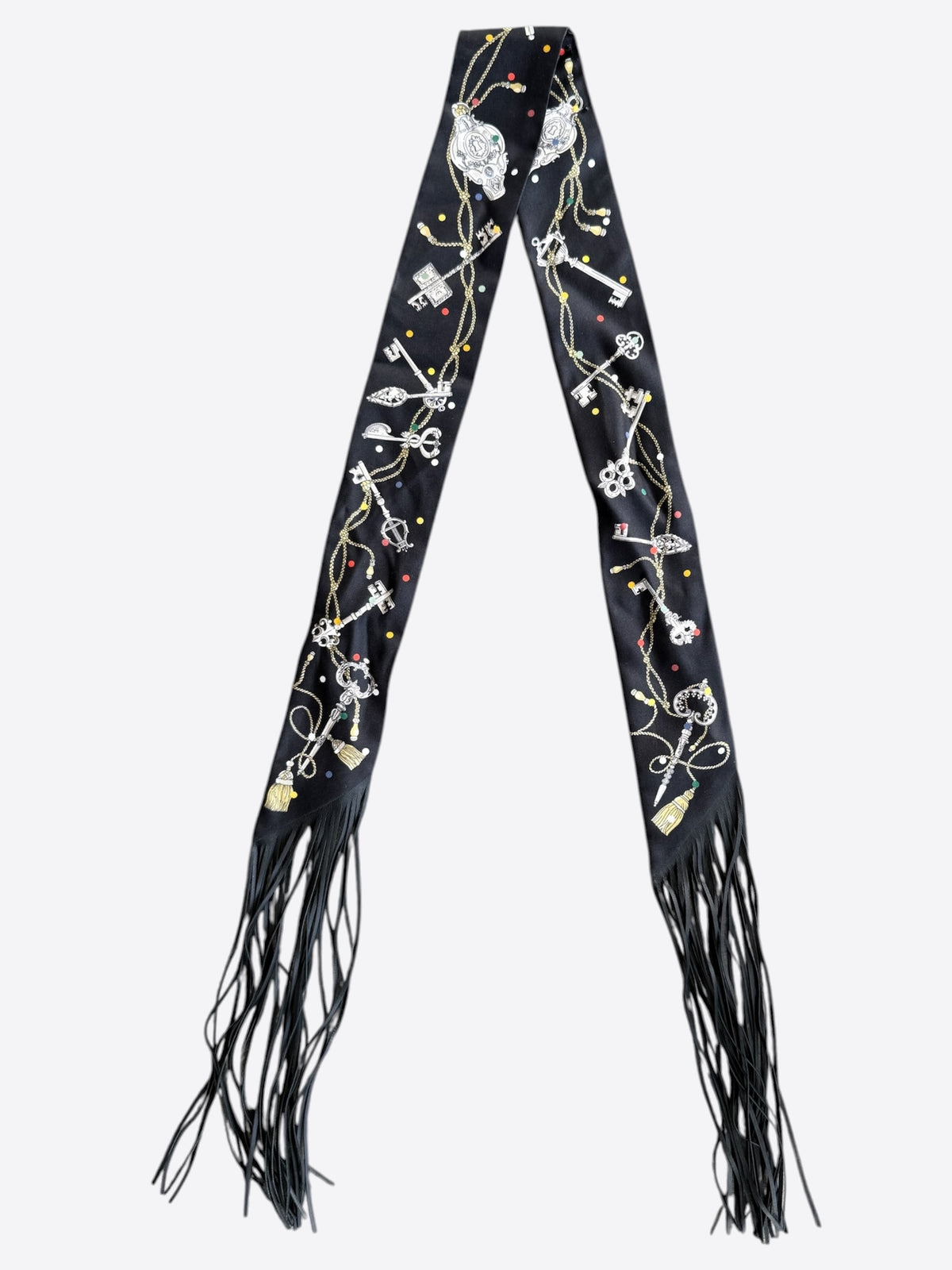 Hermes Black Les Cles A Pois Twilly