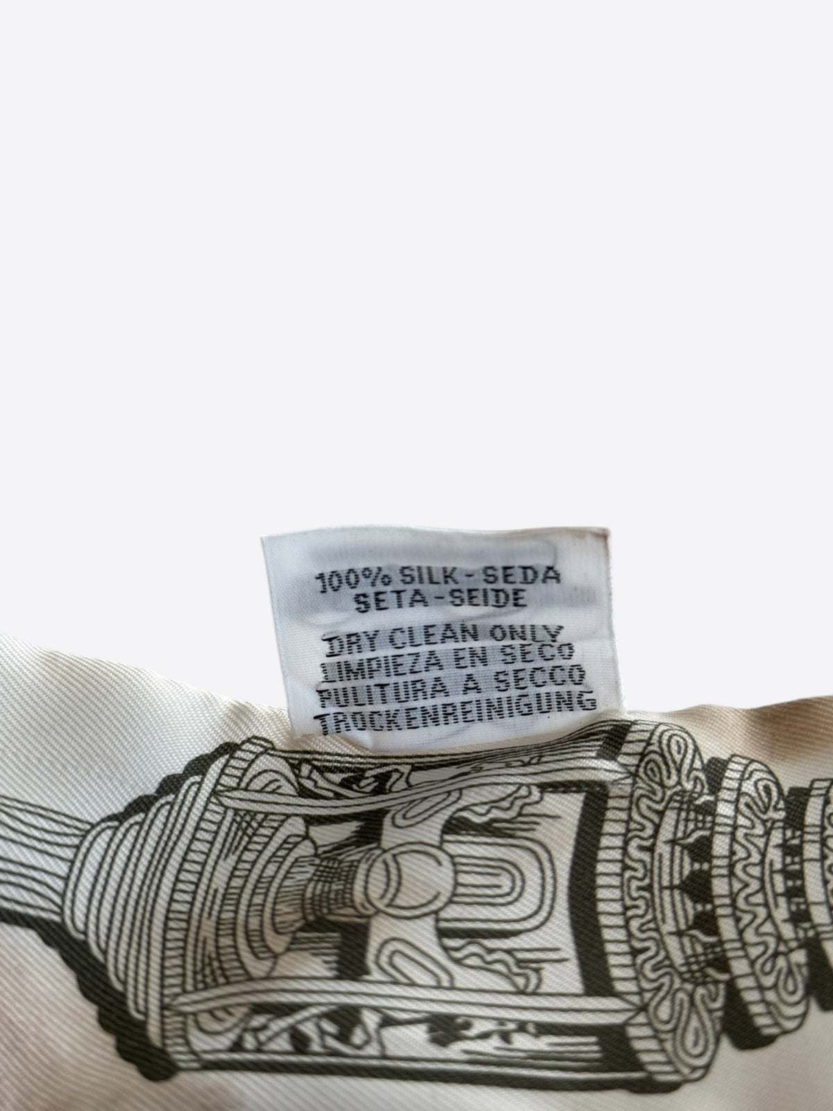 Hermes White & Brown Merveilleuses Lanternes Twilly