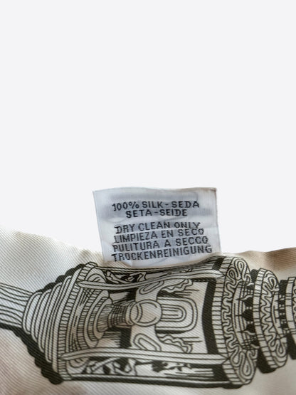 Hermes White & Brown Merveilleuses Lanternes Twilly