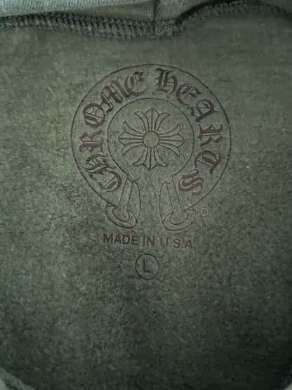 Chrome Hearts Green & Yellow T-Bar Logo Hoodie