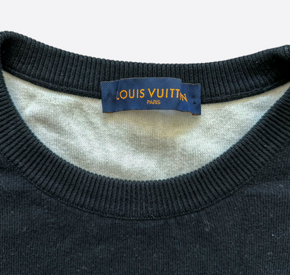 Louis Vuitton Black & White Gradient Monogram Sweater