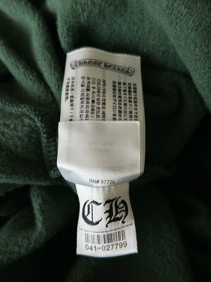 Chrome Hearts Green & Yellow T-Bar Logo Hoodie