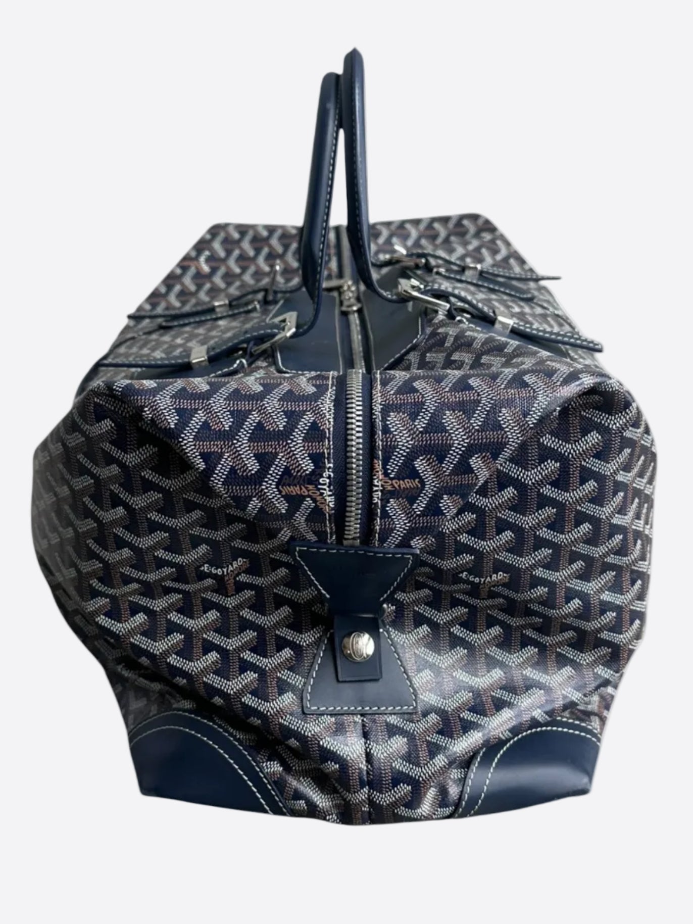 Goyard Navy Bowling 45 Duffel Bag