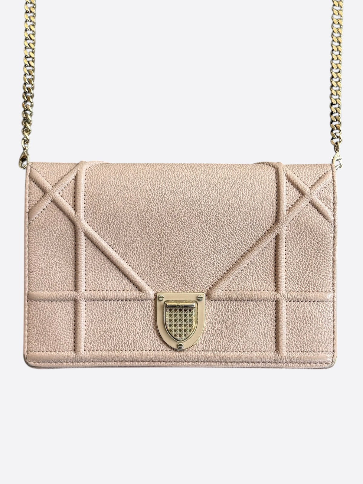 Dior Pink Diorama Wallet On Chain