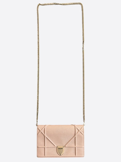 Dior Pink Diorama Wallet On Chain