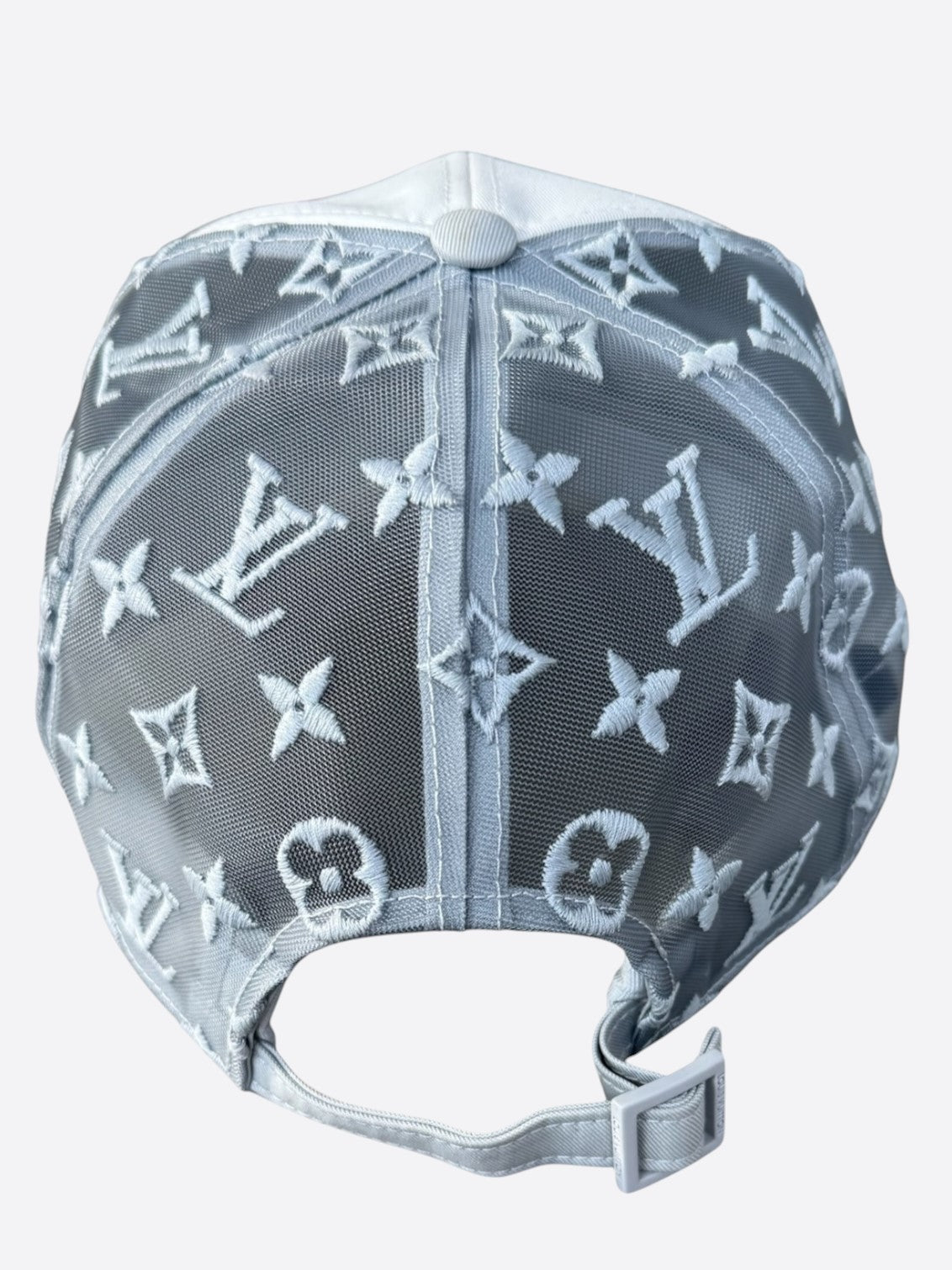 Louis Vuitton Grey & White Embroidered LVers Logo Hat