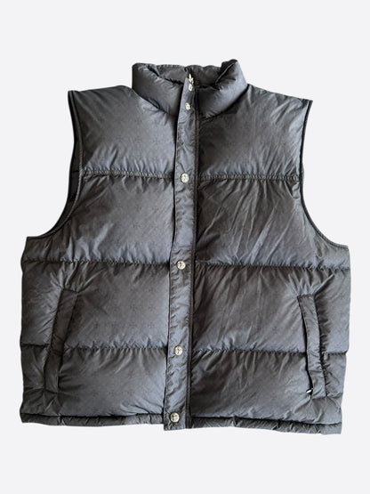 Chrome Hearts Black Cross Jacquard Puffer Vest