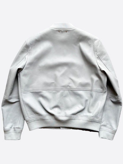 Louis Vuitton Grey Leather Jacket