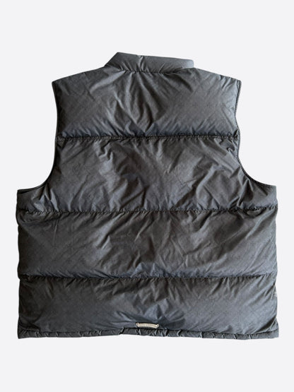 Chrome Hearts Black Cross Jacquard Puffer Vest