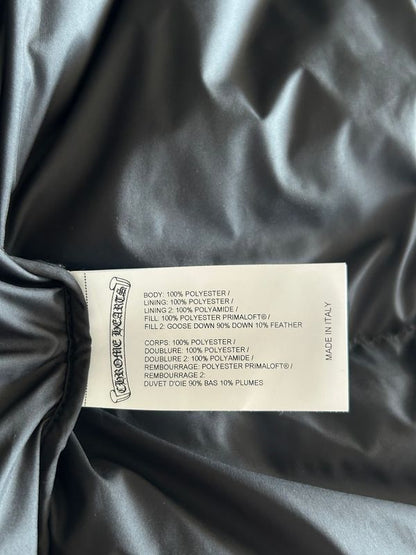 Chrome Hearts Black Cross Jacquard Puffer Vest