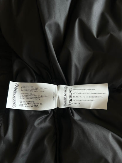 Chrome Hearts Black Cross Jacquard Puffer Vest