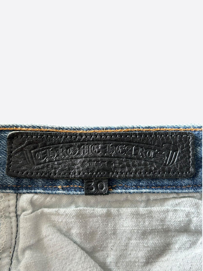 Chrome Hearts Levis Blue Multicolor Cross Patch Jeans