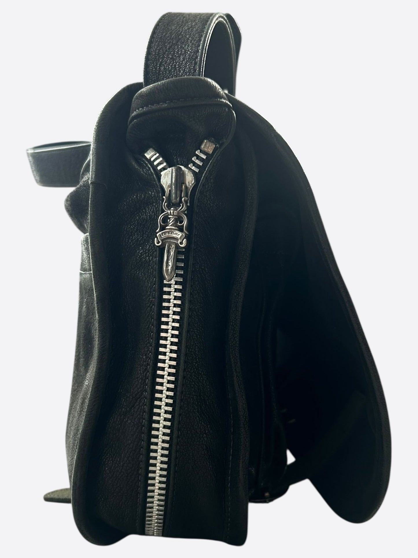 Chrome Hearts Black Cross Patch Gunslinger Messenger Bag